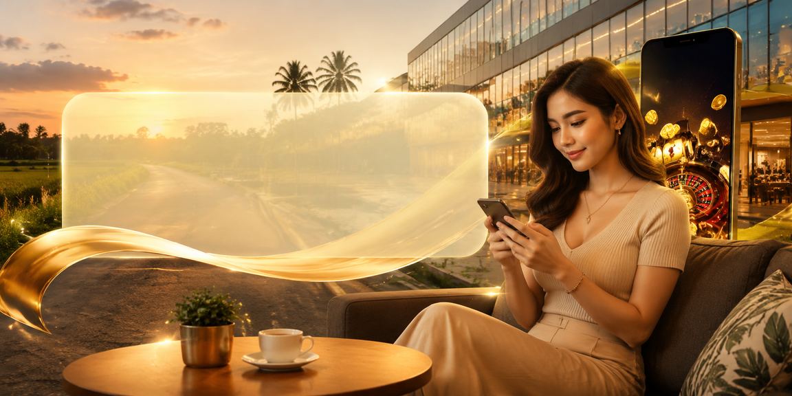 Paparan aplikasi mudah alih kasino live di 318